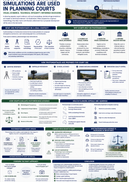 How photomontage simulations are used in planning courts
